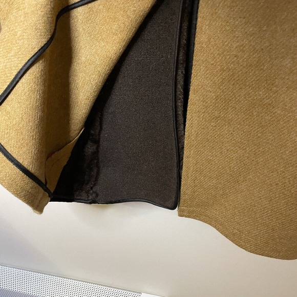 Vintage McGregor 70s Men’s Sherpa Lined Heavy Winter Jacket Pea Coat Tan Sz 38 - Picture 7 of 13